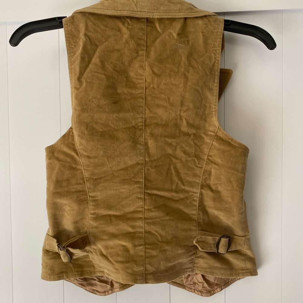 Marciano Velvet Tan Vest XS - Picture 3 of 3